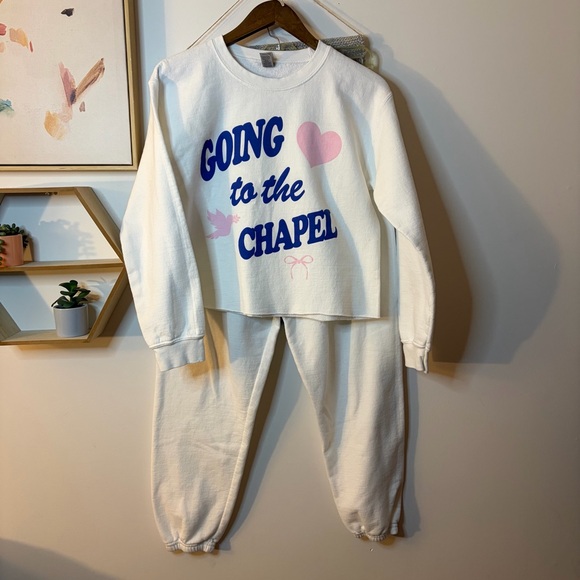 Riffraff Tops - Going to the Chapel Matching Set Small